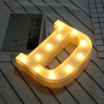 Luz navideña LED colgante de pie blanca cálida con pilas secas, D