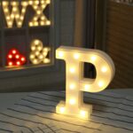 Luz navideña LED colgante de pie blanca cálida con pilas secas, P