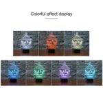 Carousel Black Base Creative 3D LED Luz de noche decorativa, USB con versión de botón táctil - Imagen 3