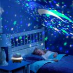 Platillo volador LED, luz de cielo estrellado, Bluetooth, música, proyección de estrellas, luz nocturna con Control remoto, White - Imagen 9