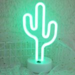 Lámpara decorativa de hadas cálida luz nocturna para Navidad, boda, fiesta, dormitorio, Cactus