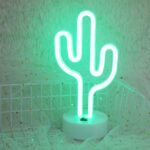 Lámpara decorativa de hadas cálida luz nocturna para Navidad, boda, fiesta, dormitorio, Cactus - Imagen 2