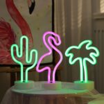 Lámpara decorativa de hadas cálida luz nocturna para Navidad, boda, fiesta, dormitorio, Cactus - Imagen 3