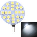 G4 24 LED SMD 5050 288LM 2800-3200K Bombilla de lámpara con base de clavija de luz de ahorro de energía con atenuación continua, DC 12V, G4 24LEDs SMD 5050  288LM