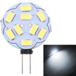 G4 9 LED SMD 5730 180LM 2800-3200K Bombilla de lámpara con base de clavija de luz de ahorro de energía con atenuación continua, CC 12V, G4 9 LEDs SMD 5730 180LM