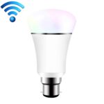 Bombilla LED inteligente B22 7W RGBW WiFi, La lámpara LED 6000K funciona con Alexa y Google Home, CA 85-265V