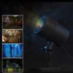 Blinblin CMF-A101 IP65 Impermeable ABS Shell Luz de paisaje, Mini lámpara para exteriores con láser rojo + verde dinámico