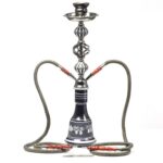 TXH-1118 Cachimba grande de vidrio de doble tubo
