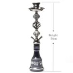 TXH-1118 Cachimba grande de vidrio de doble tubo - Imagen 3