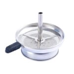 Cuenco separador de carbón de cachimba de acero inoxidable