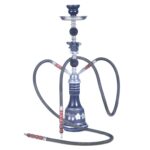 021-1015 Cachimba de vidrio de doble tubo