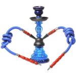 21-1011 Juego de cachimba de doble pipa de vidrio
