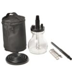 Juego de cachimba de tubo único de aleación de vidrio y aluminio