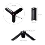 Trípode de plástico plegable portátil LUXCeO, Tripod - Imagen 4