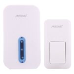 AITENG V017G Life Waterproof Timbre inalámbrico sin batería, 1 receptor + 1 transmisor, distancia del receptor: 130 m, enchufe de EE. UU.
