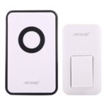 AITENG V018G Life Waterproof Timbre inalámbrico sin batería, 1 receptor + 1 x transmisor, distancia del receptor: 130 m, enchufe de EE. UU.
