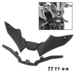 Para Yamaha MT-09 2021-2023 motocicleta deporte Downforce Naked Frontal Spoilers aerodinámico Deflector de viento, MO-TF009 (Black)