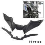 Para Yamaha MT-09 2021-2023 motocicleta deporte Downforce Naked Frontal Spoilers aerodinámico Deflector de viento, MO-TF009 (Carbon