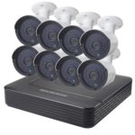 Kit NVR de cámara IP tipo bala A8B2 de 8 canales, compatible con visión nocturna/detección de movimiento, distancia IR: 20 m, A8B2/Kit 960P 1.3MP