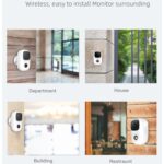 Cámara de vigilancia de la batería de baja potencia B90, compatible con el intercomunicador de dos vías, la tarjeta TF, la inducción del cuerpo humano PIR - Imagen 4