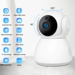 YT24 V380 Cámara IP Pan-tilt de 1.0MP Cámara de seguridad inteligente WiFi, compatible con tarjeta TF / Audio bidireccional / Detección de movimiento / Visión nocturna, YT24 1.0MP - Imagen 2