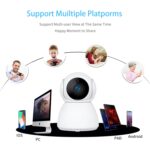 YT24 V380 Cámara IP Pan-tilt de 1.0MP Cámara de seguridad inteligente WiFi, compatible con tarjeta TF / Audio bidireccional / Detección de movimiento / Visión nocturna, YT24 1.0MP - Imagen 3