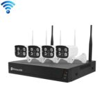 H105 1080P HD Kit de cámara NVR inalámbrica sin cables de 4 vías