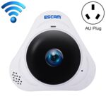 ESCAM Q8 960P Lente ojo de pez de 360 grados Cámara IP WiFi de 1.3MP, compatible con detección de movimiento / visión nocturna, distancia IR: 5-10 m, enchufe AU, Q8  AU Plug