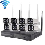 8CH HD 720P 1.0 Mega Pixel 2.4GHz WiFi IP Bullet Camera + NVR Kit