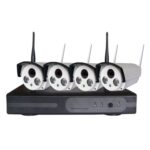 4CH HD 720P 1.0 Mega Pixel 2.4GHz WiFi IP Bullet Camera + NVR Kit - Imagen 2