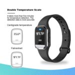 Pulsera repelente de mosquitos con ondas ultrasónicas para exteriores M20 con reloj y prueba de temperatura corporal, M20 (White) - Imagen 6