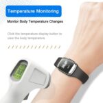 Pulsera repelente de mosquitos con ondas ultrasónicas para exteriores M20 con reloj y prueba de temperatura corporal, M20 (White) - Imagen 7