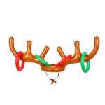 3 PCS Inflable Repoining Antler Lindo Cuerte de ciervo Child Throw Ring Juegos juguete - Imagen 2