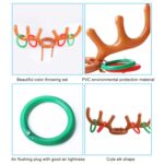3 PCS Inflable Repoining Antler Lindo Cuerte de ciervo Child Throw Ring Juegos juguete - Imagen 5