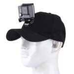 Gorra de béisbol Topi para el sol al aire libre con soporte para cámara para cámara de acción deportiva GoPro y SJCAM y Xiaomi Xiaoyi