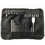 Juego de brocas y destornilladores 31 en 1, paleta de pala industrial, brocas para taladrar madera planas con bolsa portátil