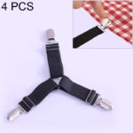 4 Uds. Colcha ajustable mantel cortina sofá cubierta soporte tienda Clips fijos de Metal