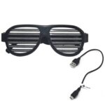 LED-CM03 Tonos musicales LED Sonido y música Gafas LED activas para fiestas con cargador USB - Imagen 4