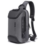 BANGE Bolso de pecho USB de seguridad para hombres Bolso de hombro portátil para exteriores, Shoulder Bag, Outdoor Shoulder Bag
