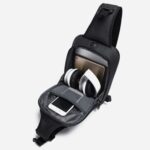 BANGE Bolso de pecho para hombre a la moda, bolso de mensajero de ocio al aire libre, bolso de hombro impermeable - Imagen 3
