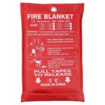 Supervivencia de emergencia Manta contra incendios Refugio Protector de seguridad Extintores Carpa, Tamaño: 1.5 × 1.5m - Imagen 2