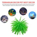 3 piezas de decoración de artículos de acuario, simulación de TPR, bola de erizo de mar, coral, tamaño: L, diámetro: 13 cm, Size: L - Imagen 4