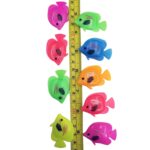 10 PCS Artículos de acuario Decoración Plástico flotante Peces falsos, Tamaño: 5 * 3 cm - Imagen 3