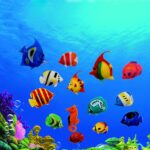 10 PCS Artículos de acuario Decoración Plástico flotante Peces falsos, Tamaño: 5 * 3 cm - Imagen 4