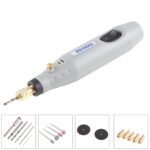Mini taladro amoladora eléctrico ZEODO ZD6000, CA 220V / DC12V, enchufe de EE. UU.