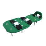 Herramientas de jardín para césped y jardín, zapatos con pinchos para destripador de césped con 6 hebillas de metal, With 6 Metal Buckles (Green) - Imagen 2