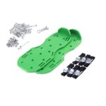 Herramientas de jardín para césped y jardín, zapatos con pinchos para destripador de césped con 6 hebillas de metal, With 6 Metal Buckles (Green) - Imagen 4