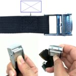 Herramientas de jardín para césped y jardín, zapatos con pinchos para destripador de césped con 6 hebillas de metal, With 6 Metal Buckles (Green) - Imagen 5