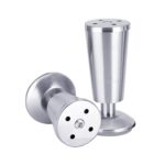 Pie de armario tipo taza, ajustable, engrosado, de acero inoxidable, 120 mm
