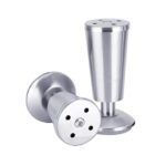 Pie de armario tipo taza, ajustable, engrosado, de acero inoxidable, 150 mm